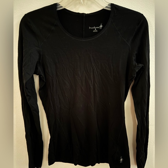 Smartwool Tops - Smartwool Classic Thermal Merino Crew Base Layer Black Women' Size Small Euc